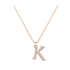 K - Letter Name Necklace Initial Necklace